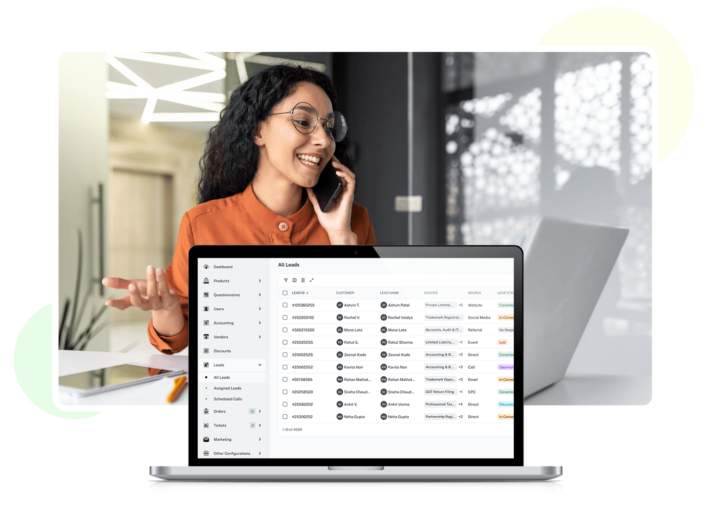 Leads, Orders & SRM Leads, Orders & SRM